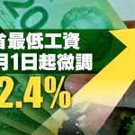 安省最低工资10月1日起微调至17.6元 人工年涨八百多元