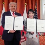 特朗普访日 | 美日同盟进新黄金时代 签署关税与稀土协议 高市承诺增国防预算