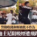 上海迪士尼︱男子阻吸煙遭飛踢連打5巴 警勸收錢和解被批不作為︱有片