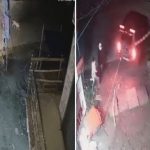 印度拖车暴力扯出ATM 巨响引流浪牛犬围观