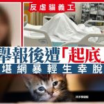 珍惜生命︱上海反虐猫义工遭“起底” 不堪网暴轻生幸送院脱险
