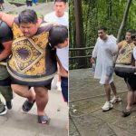 良子登峨眉|逾170kg网红吃播减重挑战 体力透支被抬落山|有片