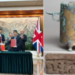英国向中国返还12件流失文物 中方:守护文明成果正义之举