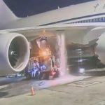 国航客机纽约遭扯甩油管狂漏油 官方通报:加油车非正常移动