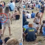 视频:音乐节上遭咸猪手 女孩将男子暴打!