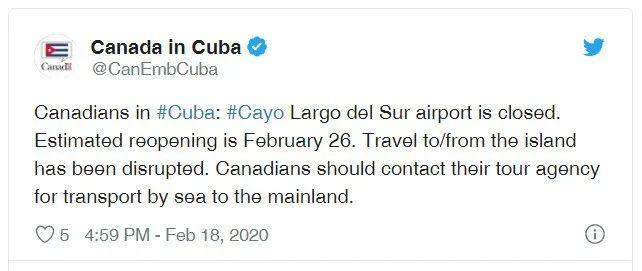 滞留在古巴的加国男子 等候航班回国时突然倒地死亡...