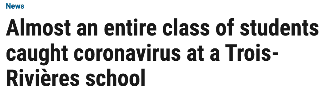 恐怖! 加拿大一家聚餐15人感染新冠! 一名返校生确诊 传染给全班同学！