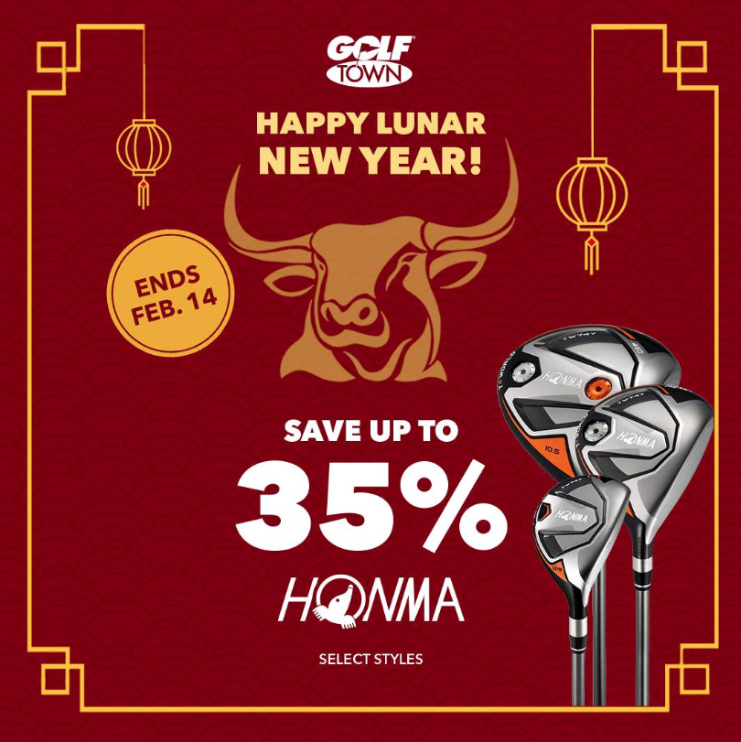 Golf Town新春超级优惠！球杆服饰低至6折！