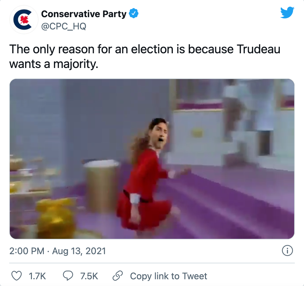 杜鲁多最新竞选广告曝光！保守党反手就是一个恶搞视频...