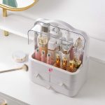 化妝桌靠它收納絕絕子! KWELLK透明化妝品收納盒$39.99
