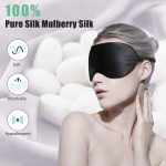 送人自留都合适! BeeVines可调节睡眠遮光真丝眼罩$13.99