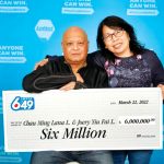华裔夫妇36年坚持买同一组号码 终赢600万头奖